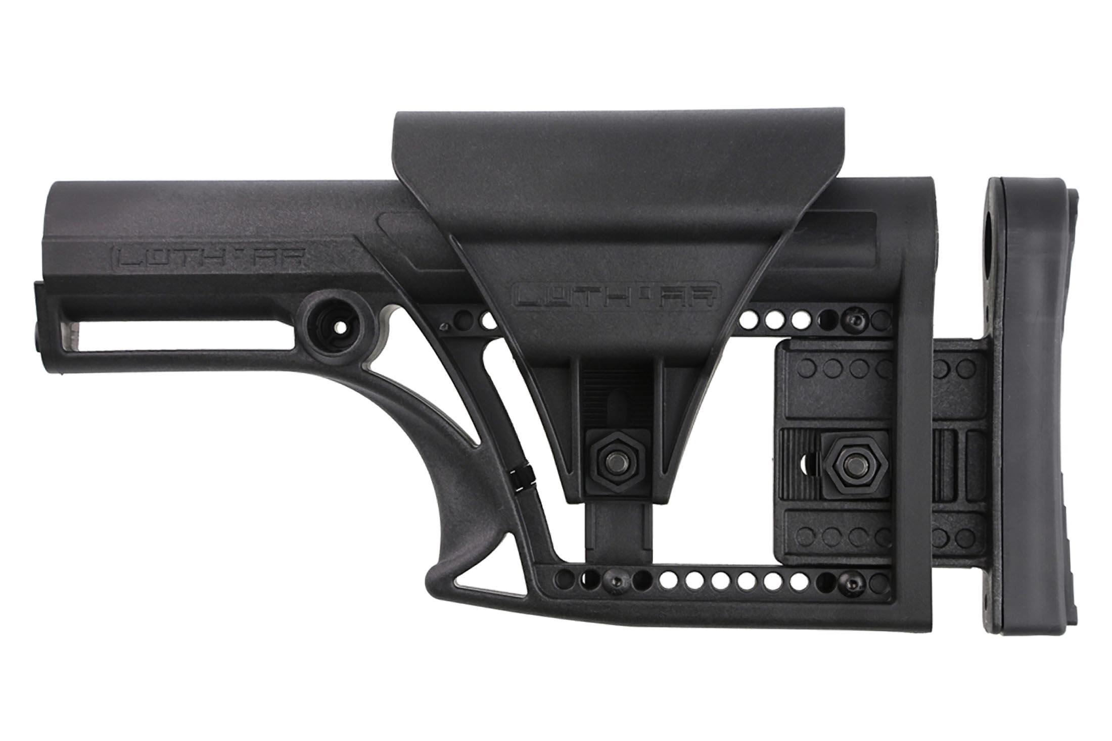 Luth AR MBA-1 Modular Buttstock Assembly - Fixed Rifle Length - AR-15 or AR-10 - Black